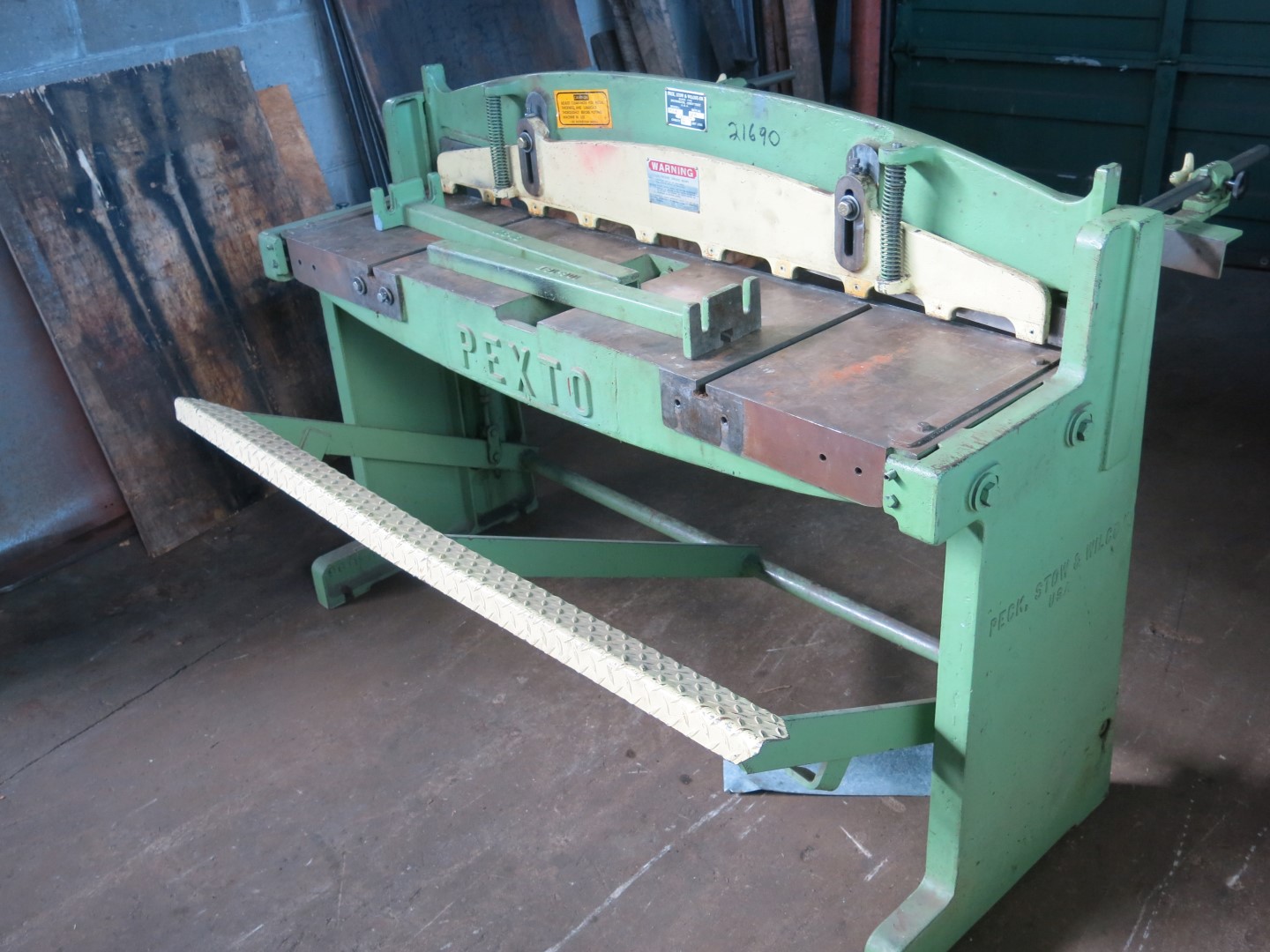 16 gauge x 52" Pexto #152-K, foot shear - Image 2