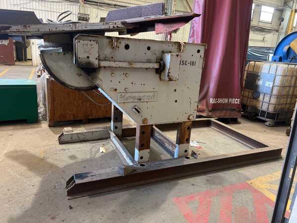 10000 lb. Aronson #HD-100CS, welding positioner, 48" x48" table, 135&deg; tilt table, jog Control, 1977 - Image 3