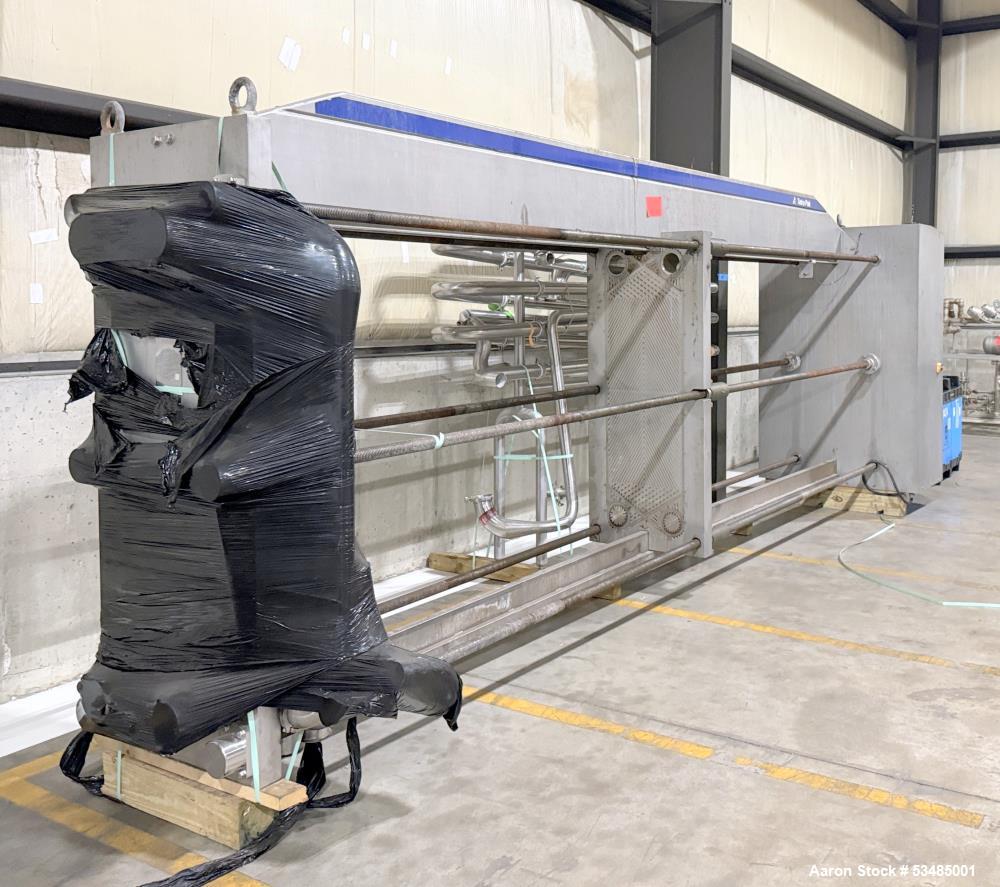 908 sq.ft., APV, N35, Plate Heat Exchanger, 10 bar, 145 psi, A/B panelview plus 600 HMI, expandable frame - Image 1
