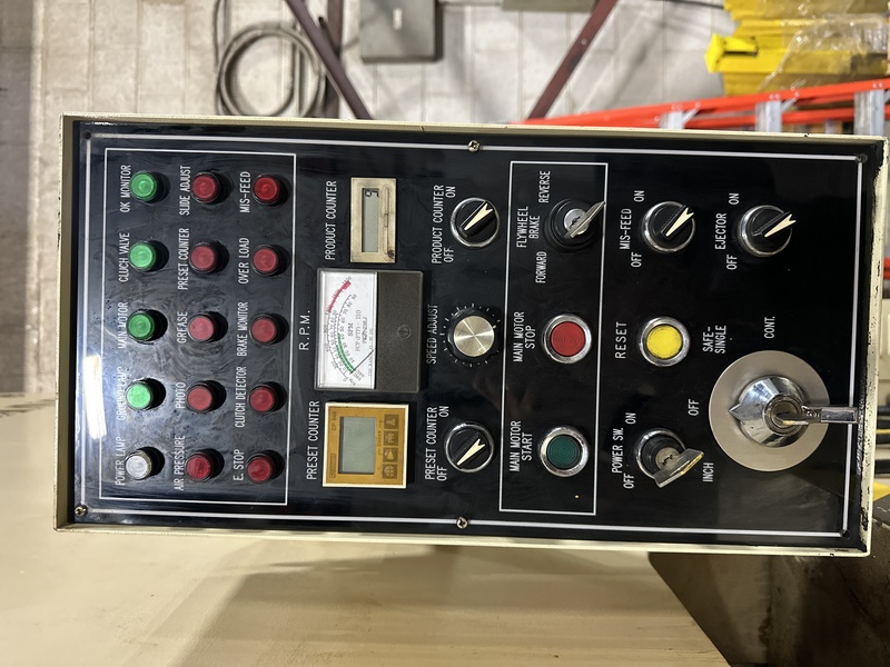 121 Ton, Sutherland #Mark-2-121, OBS gap frame press, 3" stroke, 14.96" die space, 45-90 SPM, 2000 - Image 5