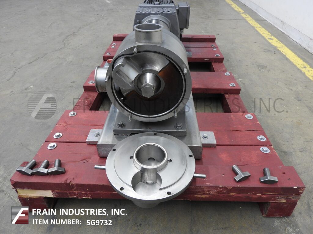 138 GPM @ 150 psi, Sine #MR135-NNTC, Stainless Steel, sanitary, positive displacement pump - Image 2