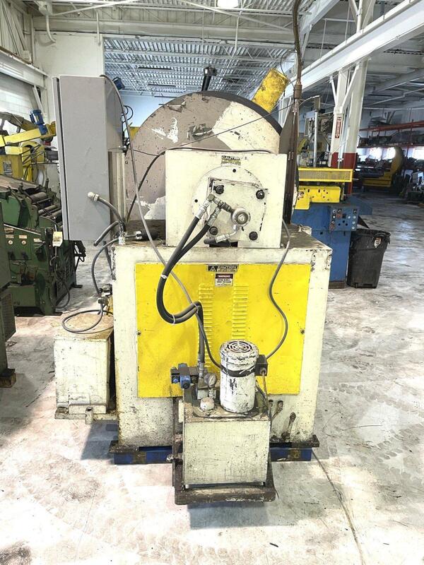 10000 lb. Air Feeds #R100, single end motorized coil reel, 30" width, 60" outside dimensions, 16"-20" ID - Image 2