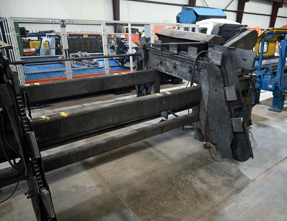 Burrmaster, brush deburring machine, 5" outside dimension x 120" tube, 36" brush - Image 3