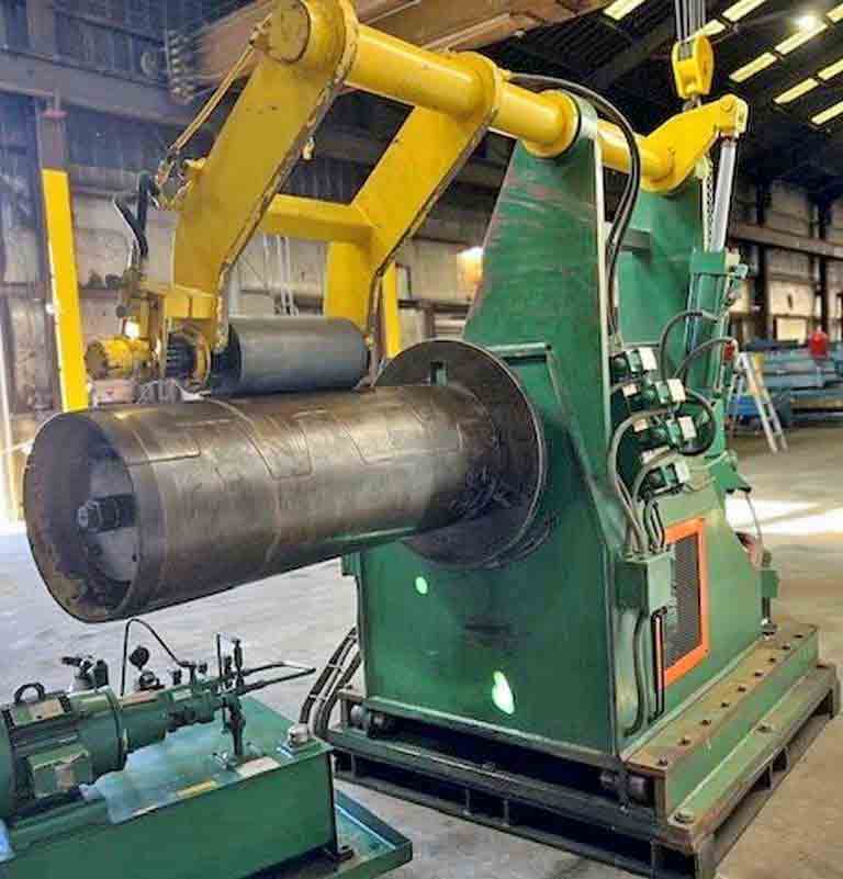 25000 lb. Strilich, uncoiler, 48" width, 72" outside dimensions, 18.5"-24.5" mandrel, hydraulic expansion - Image 5