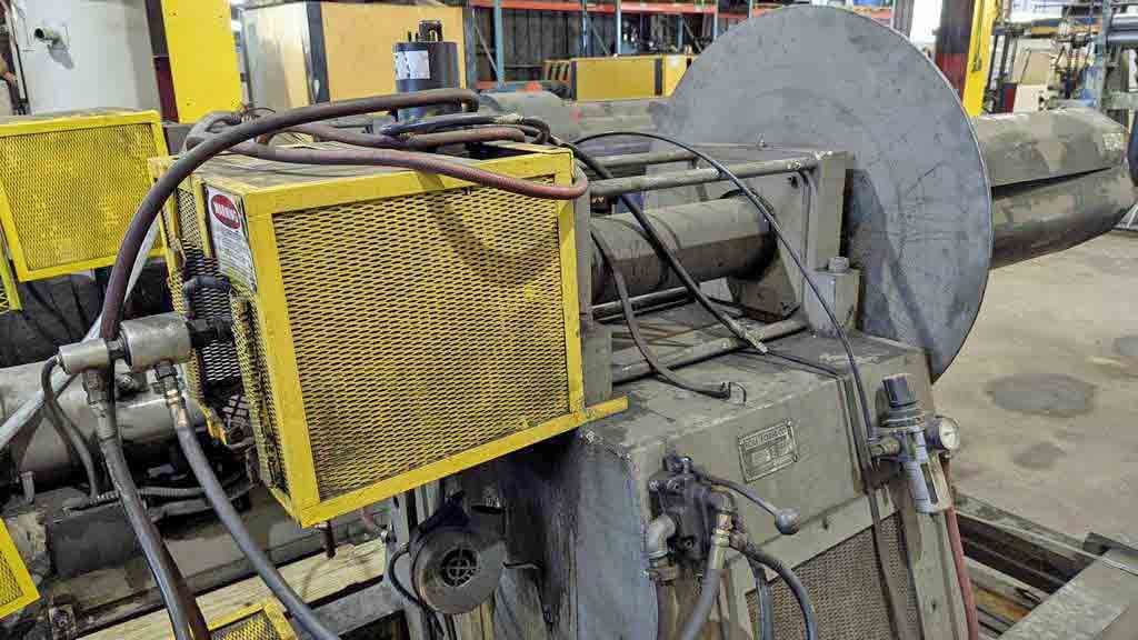 10000 lb. Roll Form #456, uncoiler, 48" width, 18"-22" expansion, 72" O.D., 42" passline, 1979 - Image 5