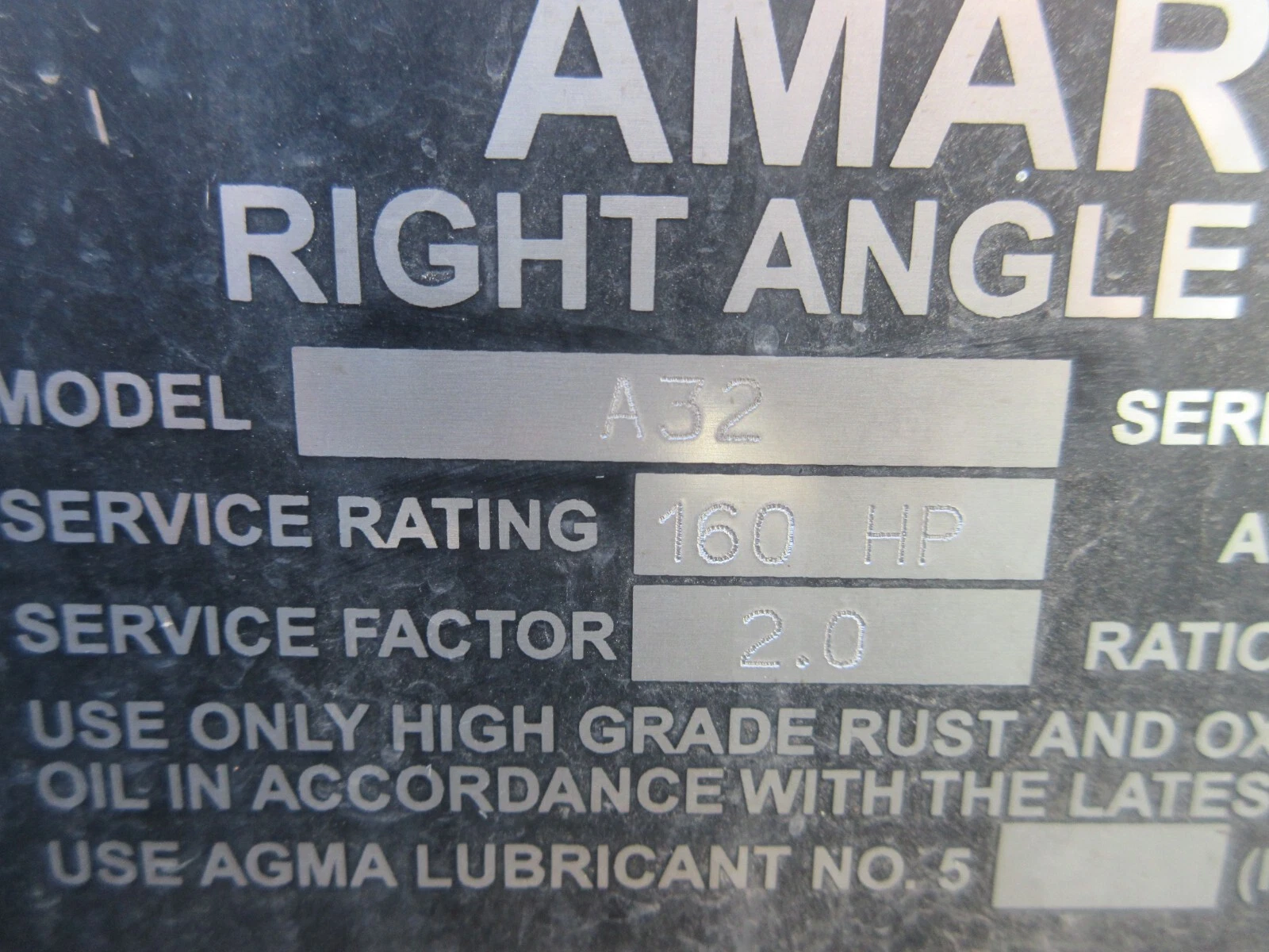 160 HP @ 1750 RPM, Amarillo #A32, right angle fan drive, 7.89:1 Ratio - Image 4