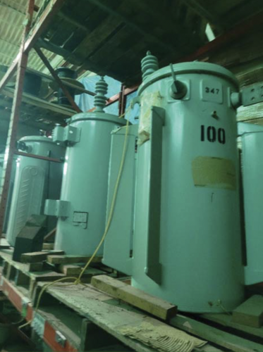 100 KVA 16000/27600 Primary, 347/600 Secondary, MVA Power, single phase oil filled pole mount, refurbished - Image 1