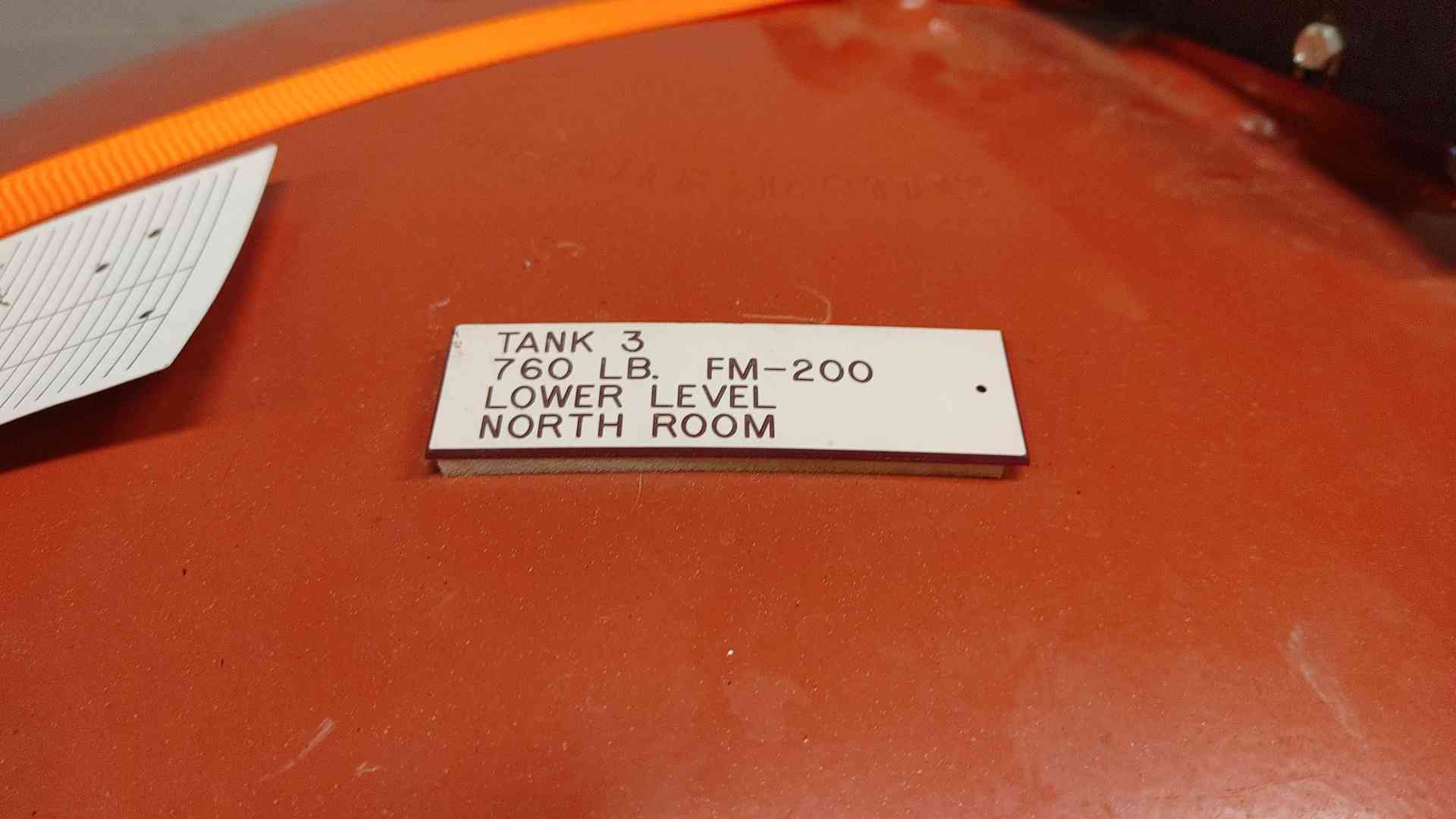 760 lbs. Fenwal, Fire Suppression System, FM-200 Agent, 130 F max temp., 360 psig @ 70 F - Image 7