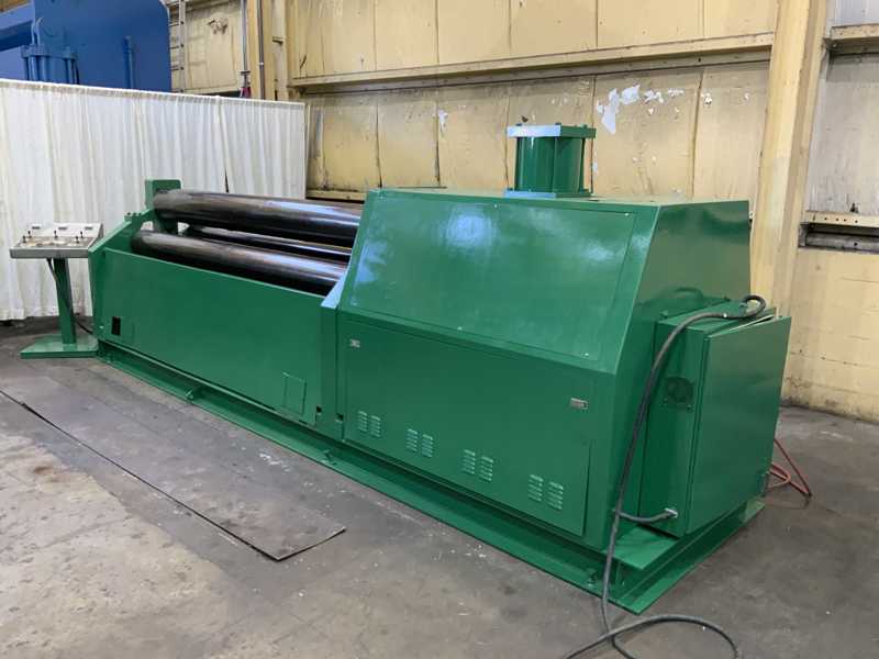 10' x 3/8" American Hercules #25010, plate bending rolls, air drop end, power roll lift - Image 2