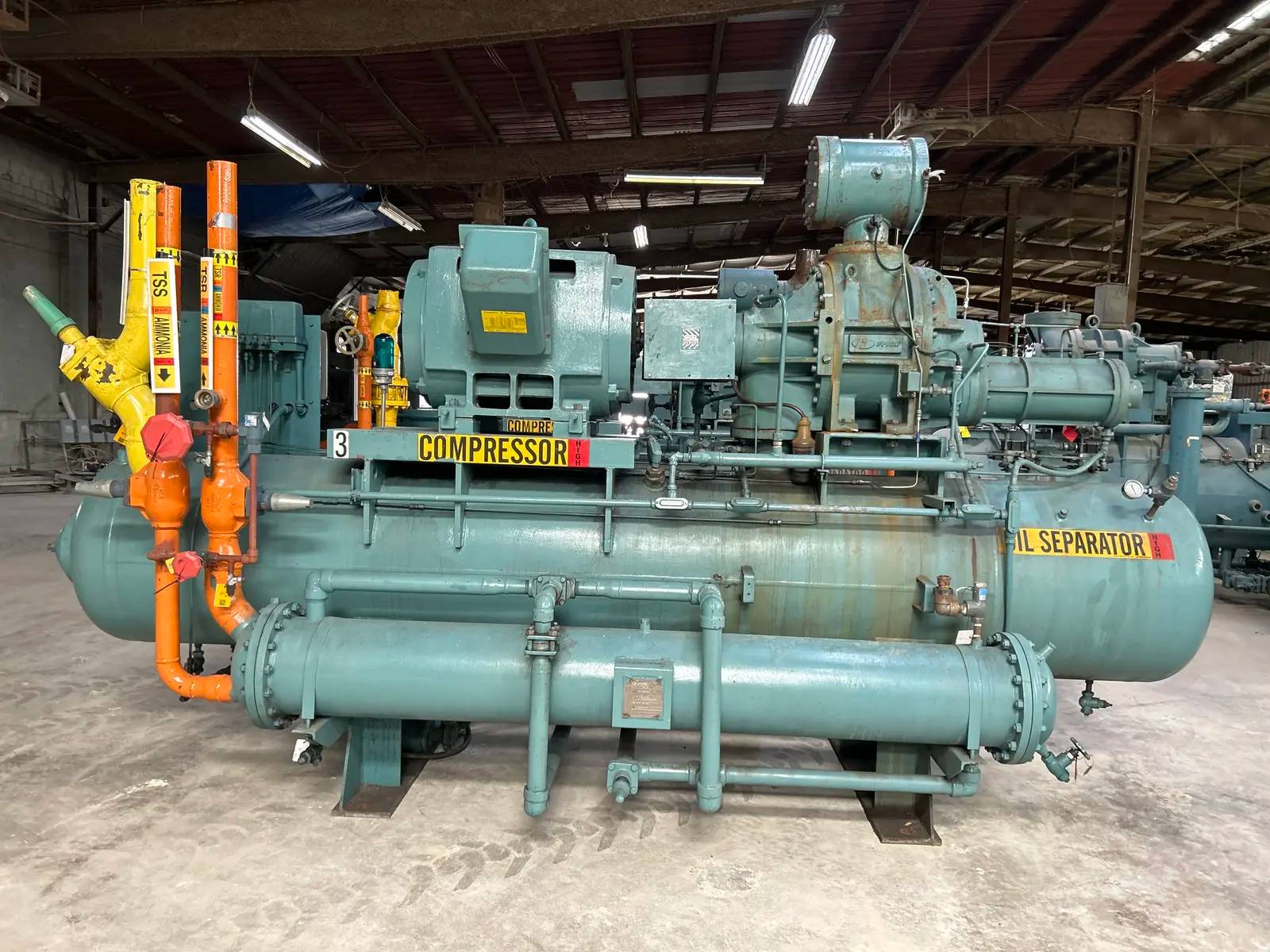 400 HP Frick #RWB-II-177H, rotary screw compressor, 460 V., R22, 3600 RPM, 300 psig, Frick TDSH233S, Frick - Image 5
