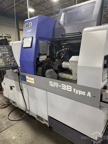 Star #SR-38 type A, Swiss CNC lathe, 5-Axis, 1.5
