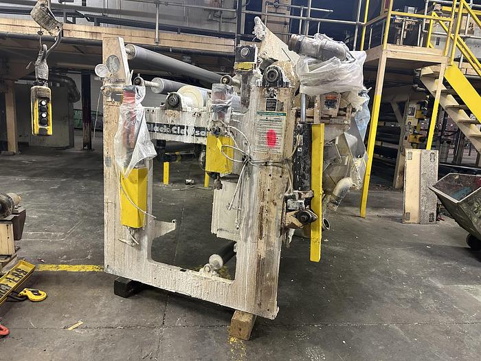 Black Clawson, 62" air knife coater with Meyer rod coater, 10.5" roll diameter, doctor blade - Image 2