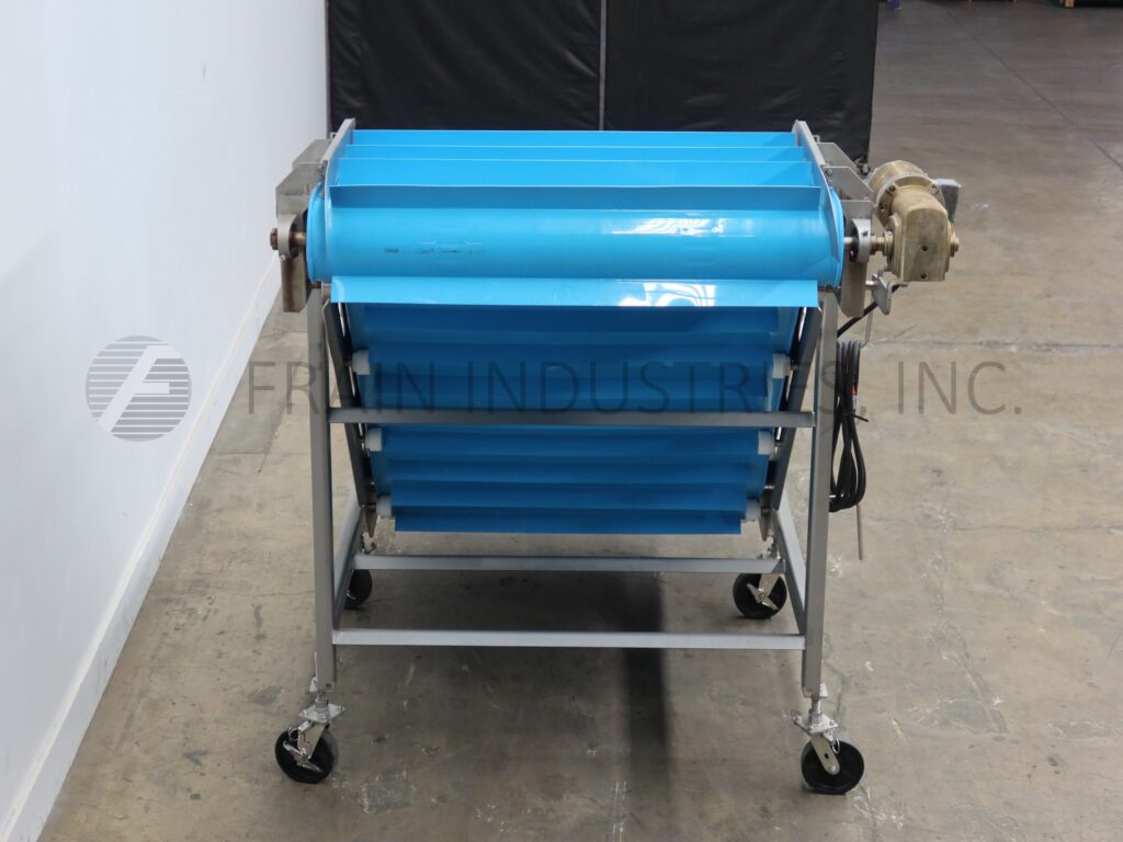 48" wide x 11.3' long, Smalley, feeder incline/cleated Stainless Steel belt conveyor - Image 4
