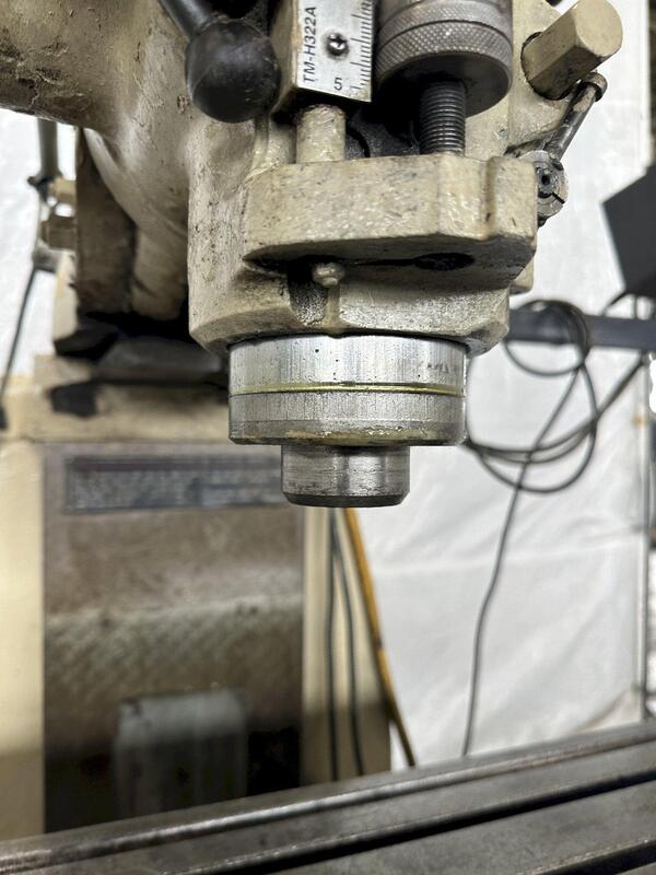 Sharp #LMV, vertical knee mill, 10" x50" table, 3 HP, Millman LH51 2-Axis digital read out - Image 9