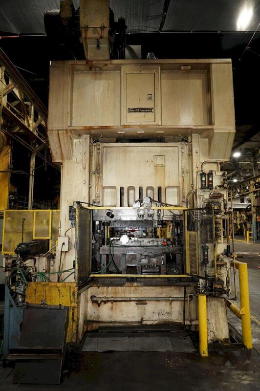 300 Ton, Minster #E2-300-60-36, straight side double crank press, 4" stroke, 36" Shut Height, 6" ram adj. - Image 5