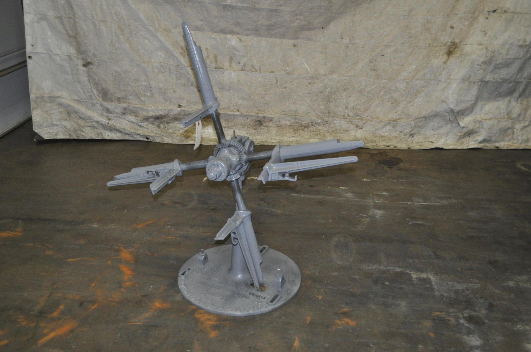300 lb. Littell #7, non-powered uncoiler, 8" mandrel, 48" outside dimensions, 10"-20" ID, manual expansion - Image 1