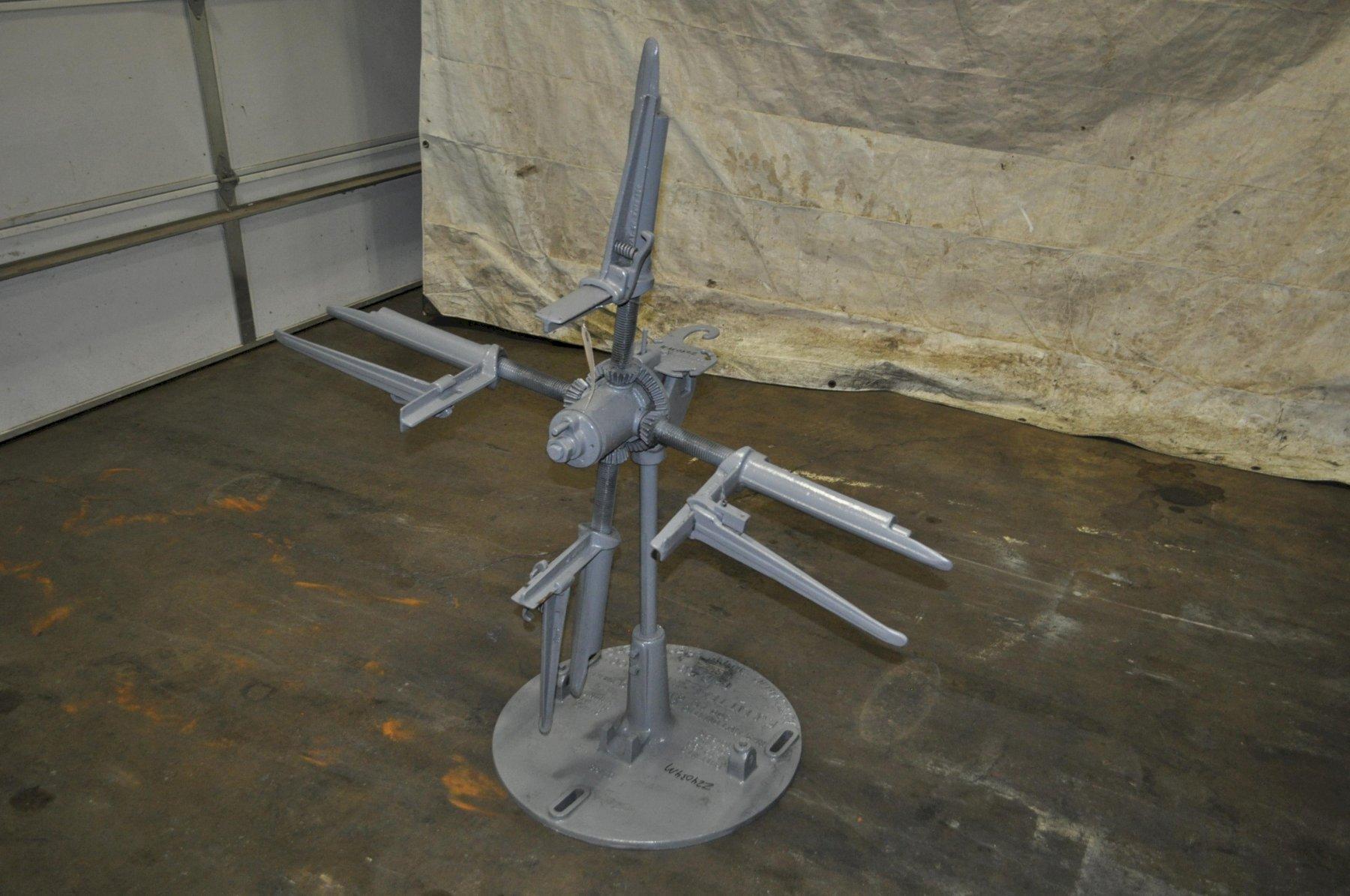 300 lb. Littell #3, non-powered uncoiler, 8" mandrel, 48" outside dimensions, 10"-20" ID, manual expansion - Image 1