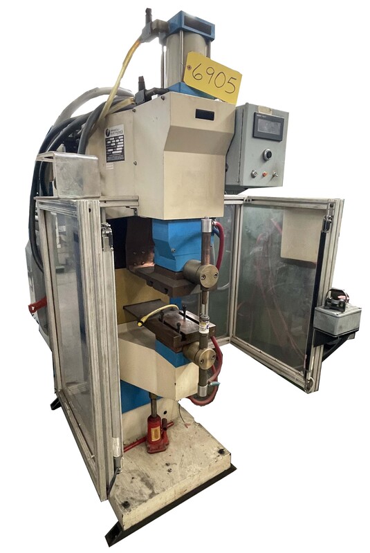 80 KVA Heron #ZDN-80, projection / spot welder, 12"/18" throat, 4" cylinder diameter, 440/460/480 V. - Image 1
