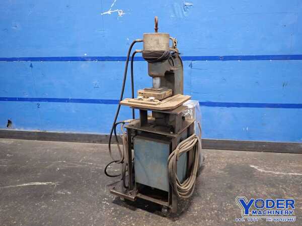 50 Ton, Whitney #751-007, portable single end punch, flange type, 6-1/4" throat, 10 HP - Image 9