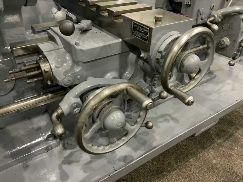 No. 5 Warner & Swasey, M2250, turret lathe, 20" swing, 10-1/4" swing over cross slide, collet nose, chip pan - Image 6