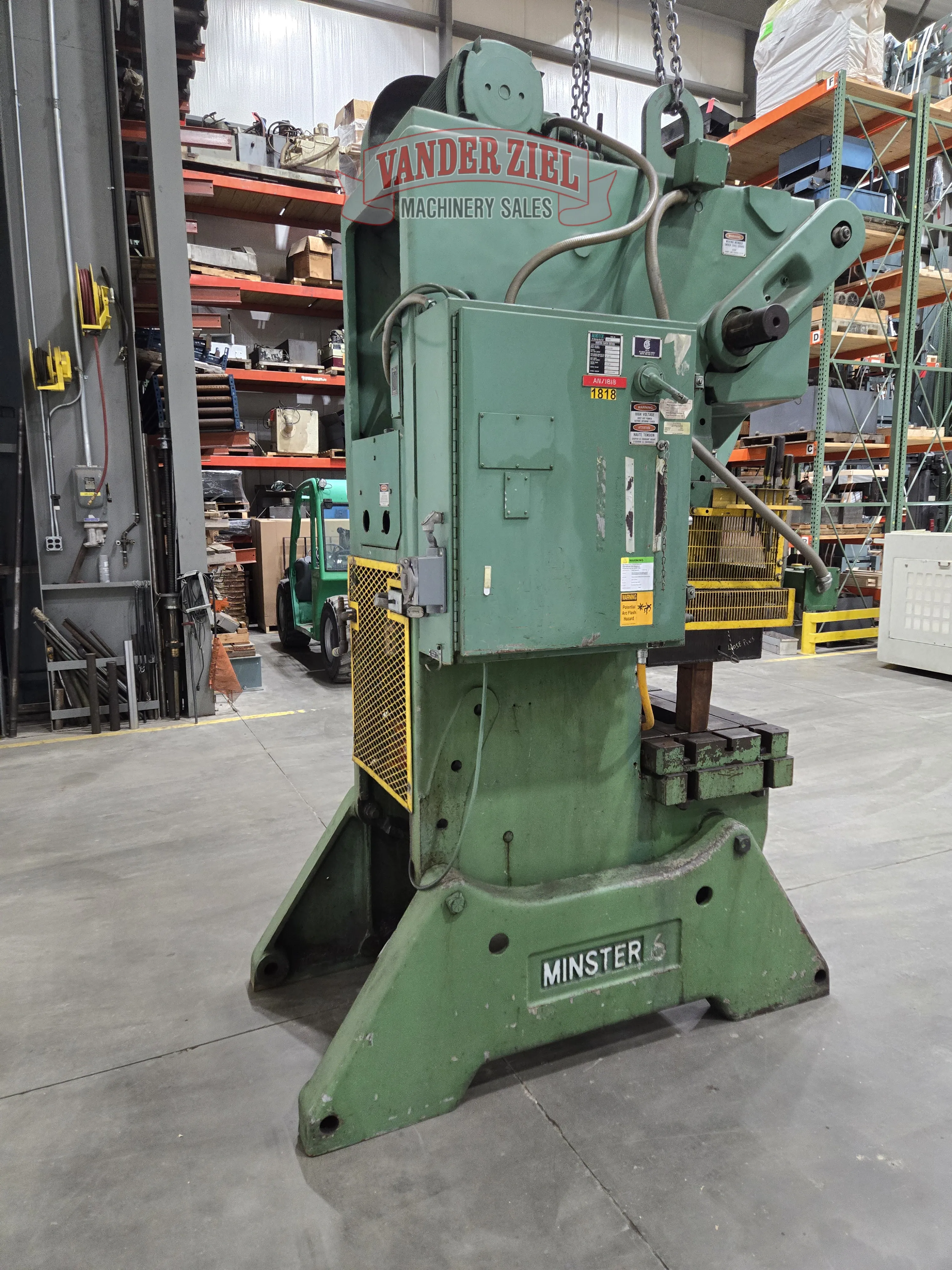 60 Ton, Minster, C-frame OBI press, 32" x21" bed - Image 7