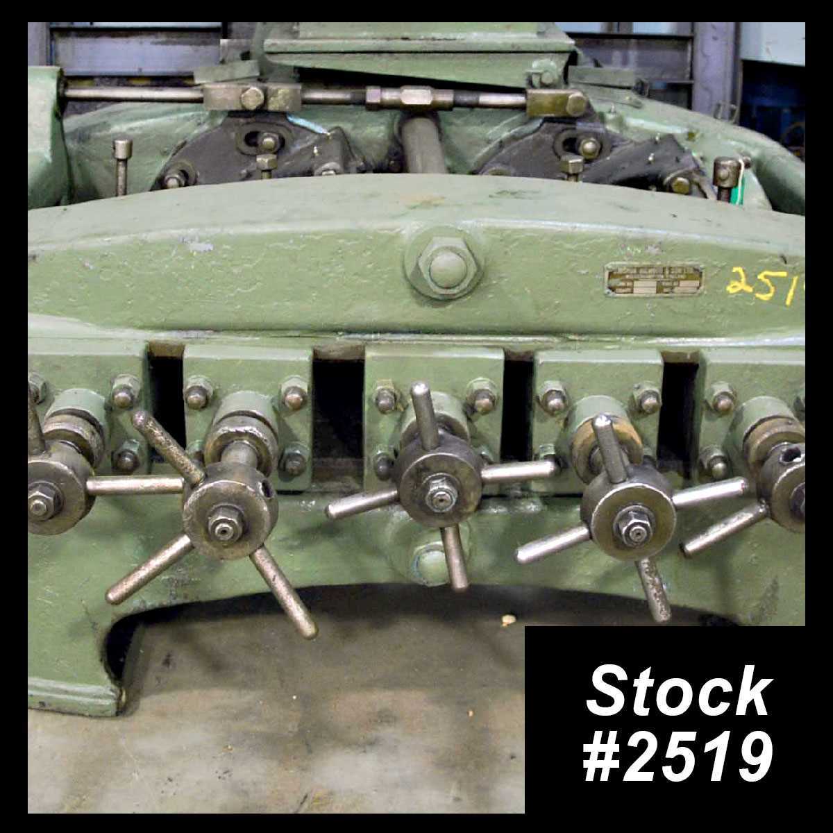 3" Bigwood #1B, 7-roll straightener, 2-driven rolls, 5-idle rolls, 393 FPM, #2519 - Image 1