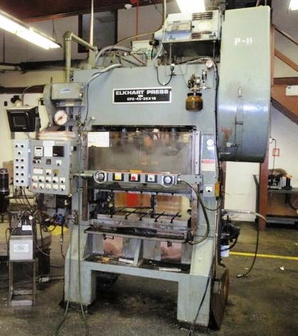 45 Ton, L & J (Elkhart Press) #EP2-45-36-18, 2.5" stroke, 11.25" Shut Height, 3" adj., 12" x12" window, 330 - Image 1