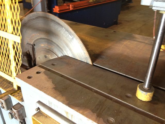 38" Trennjaeger #PMC10, circular cold saw, roller tables, tag #14895 - Image 3