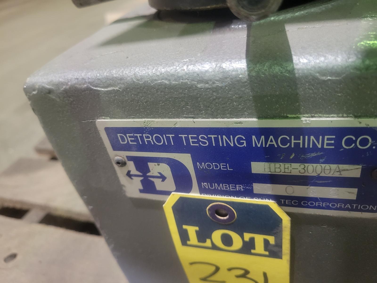 Detroit #HBE-3000A Brinell tester - Image 1