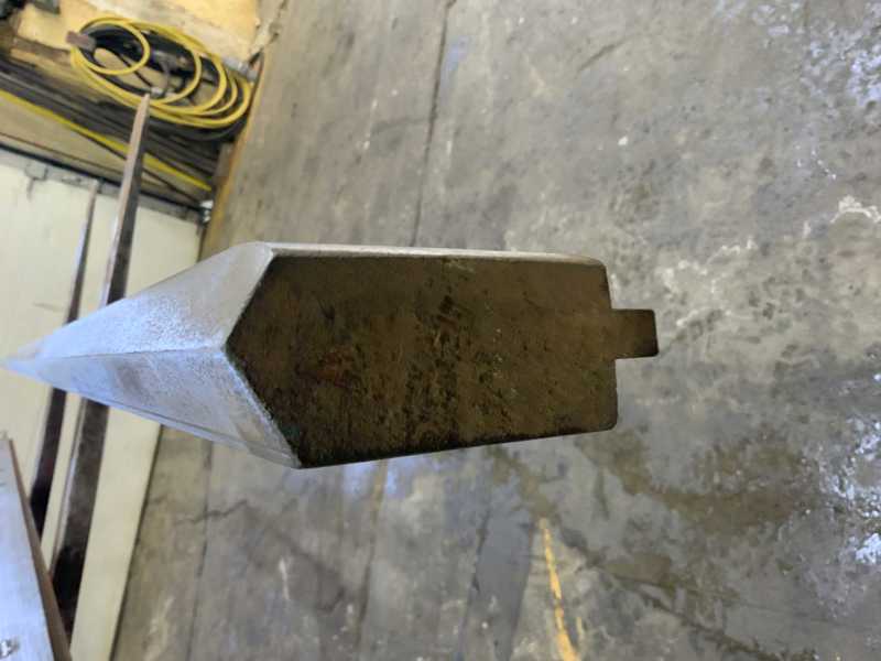 150" L, Male press brake die, 1-3/4" die width, 3-3/4" die height, 1/2" tang - Image 2