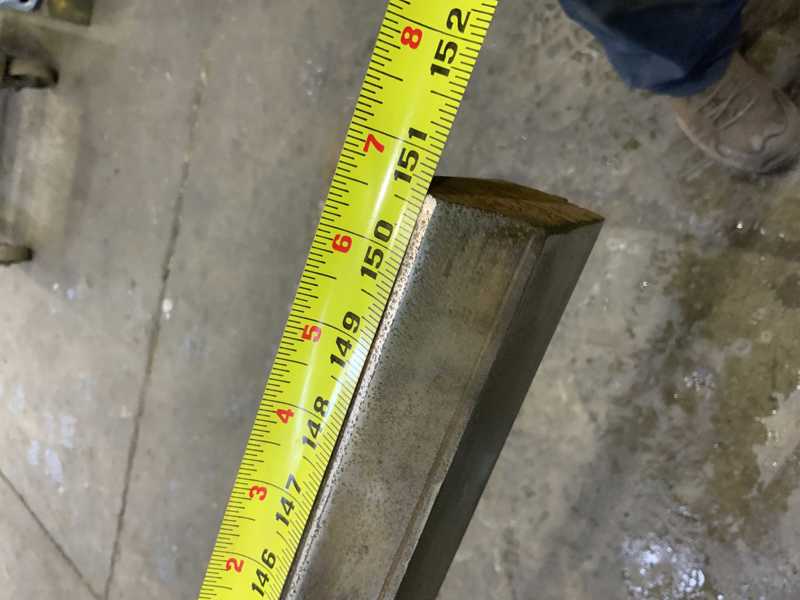 150" L, Male press brake die, 1-3/4" die width, 3-3/4" die height, 1/2" tang - Image 3