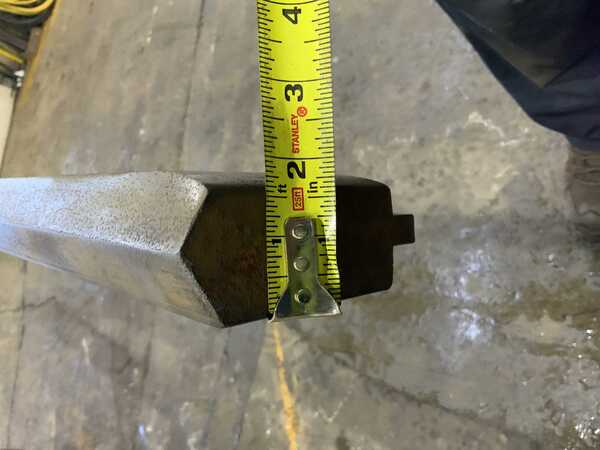 150" L, Male press brake die, 1-3/4" die width, 3-3/4" die height, 1/2" tang - Image 9