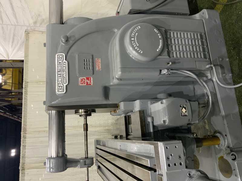 Kearney & Trecker #525TF, horizontal mill, 18" x106" table, 25 HP, 4 position vertical turret stop - Image 2