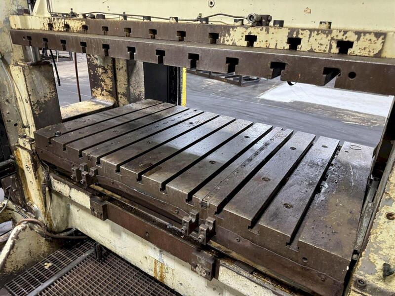 160 Ton, Minster #P2H-160G, straight side double crank press, 5.9" stroke, 23.6" Shut Height, 5.9"ram adj. - Image 8