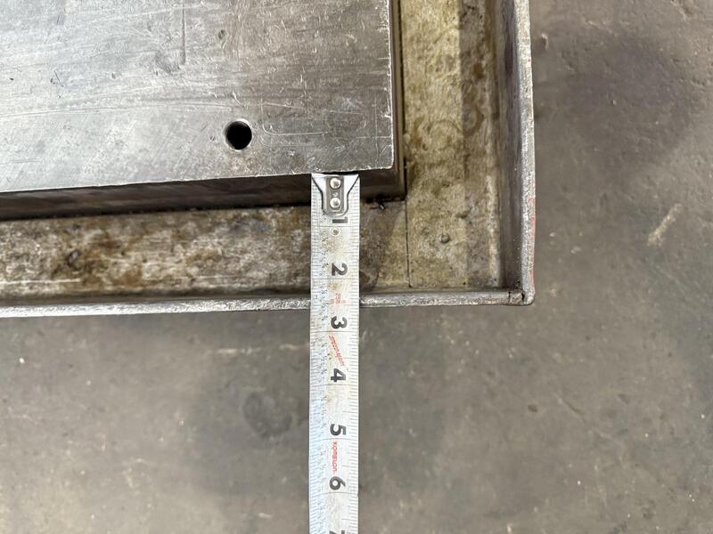 72" L x 42" width x 6" H, T-slotted bolster plate, 9 T-slots - Image 10