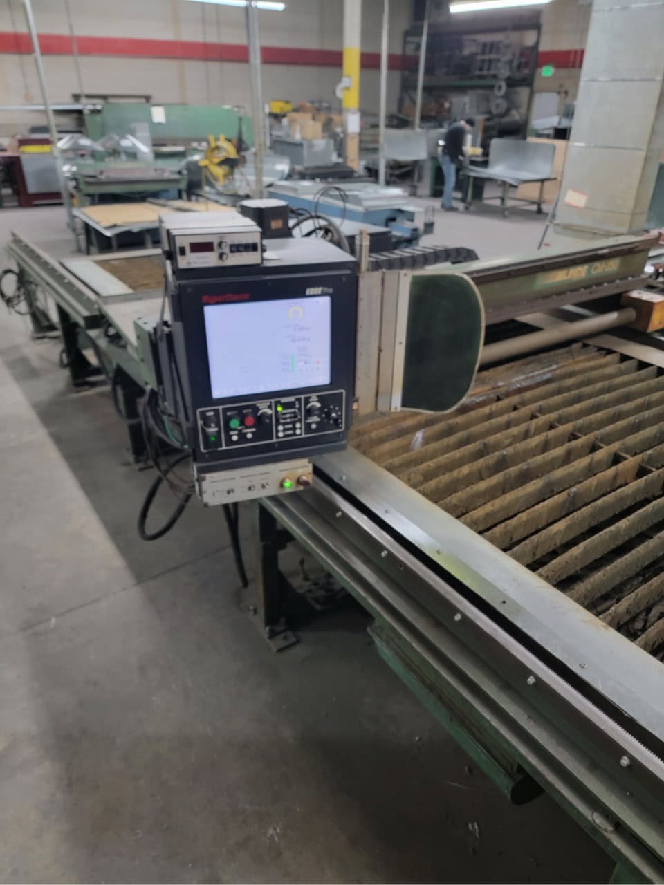 Linde #CM250, CNC Plasma, 5' x 20' table, 65 Amp Hypertherm Powermax 65, 1990 - Image 3