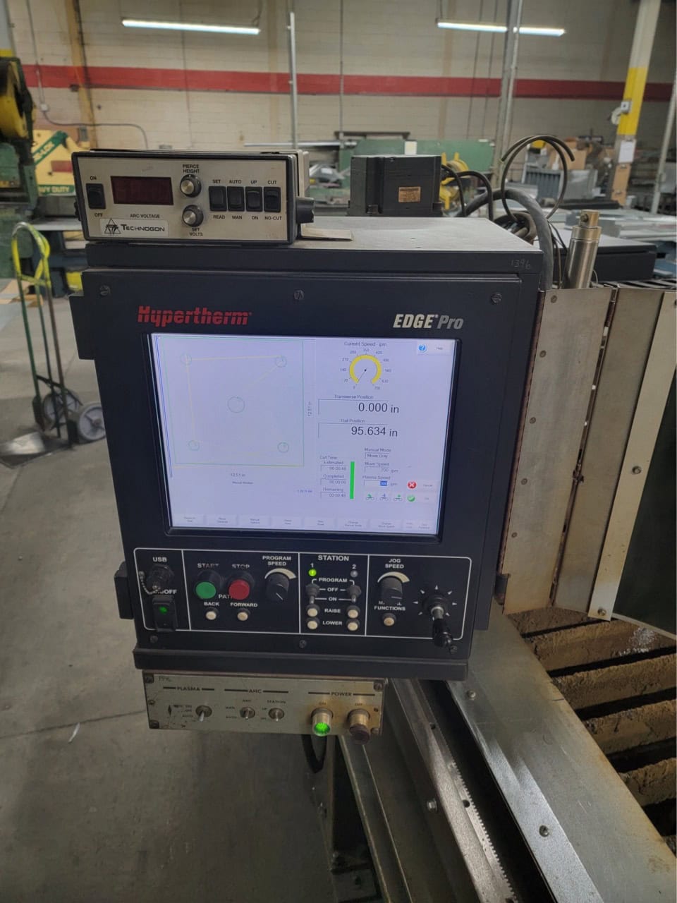 Linde #CM250, CNC Plasma, 5' x 20' table, 65 Amp Hypertherm Powermax 65, 1990 - Image 5