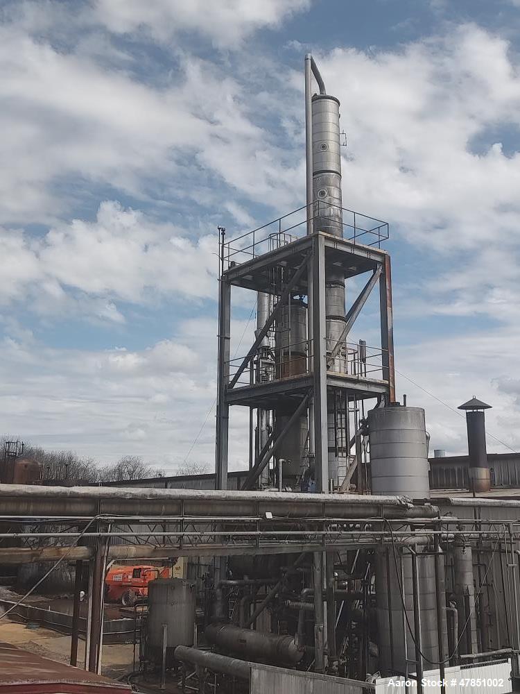 3.5' Vendome Copper & Brass, Distillation Columns, 5-7 GPM of ethanol @ 15-20% feed rate, (18) tray stripper - Image 4