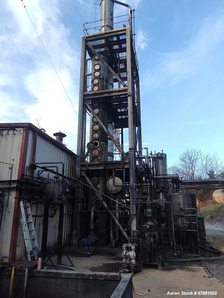 3.5' Vendome Copper & Brass, Distillation Columns, 5-7 GPM of ethanol @ 15-20% feed rate, (18) tray stripper - Image 5