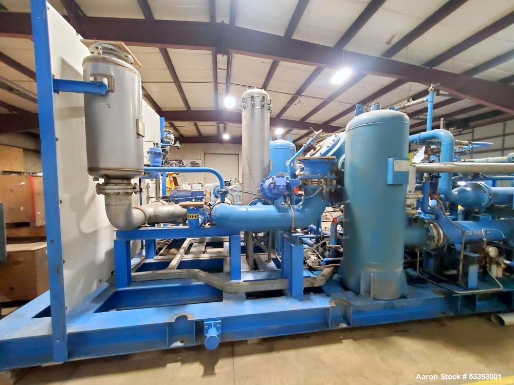 Siad, Skid Mounted Oxygen Compressor, 3-Stage, 2650 Nm3/hr., 75000 scfh handled flow, 103 GPM, 450 HP, 2003 - Image 2