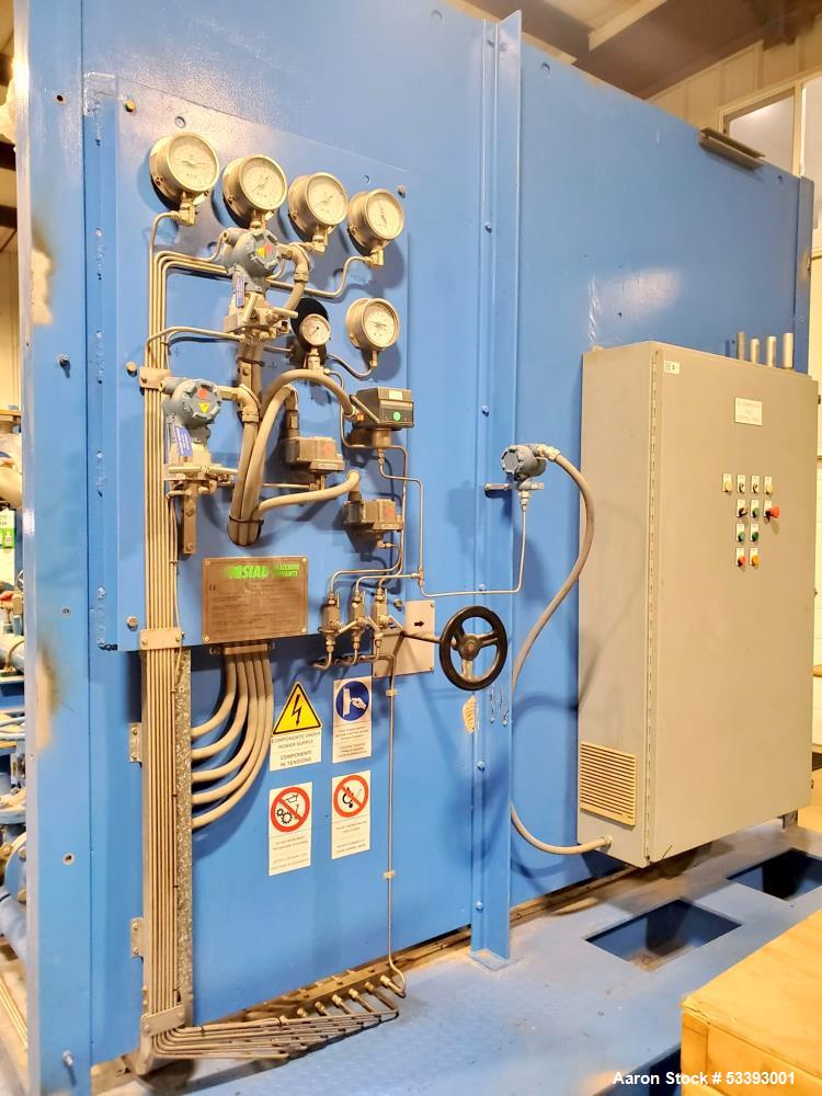 Siad, Skid Mounted Oxygen Compressor, 3-Stage, 2650 Nm3/hr., 75000 scfh handled flow, 103 GPM, 450 HP, 2003 - Image 8
