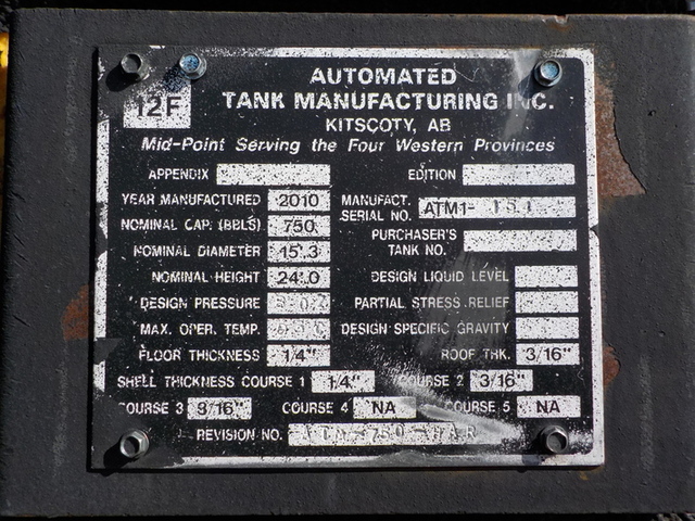 750 bbl Production Tank, Automated Tank Manufacturing - Image 4