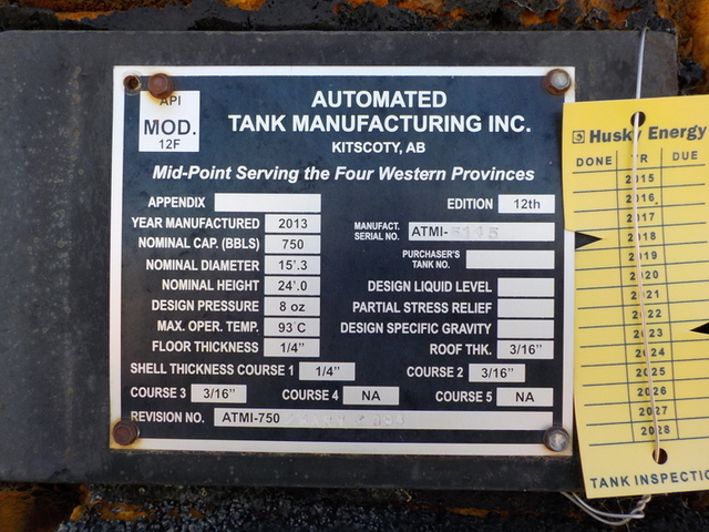750 bbl Storage Tank, Automated Tank Manufacturing - Image 3