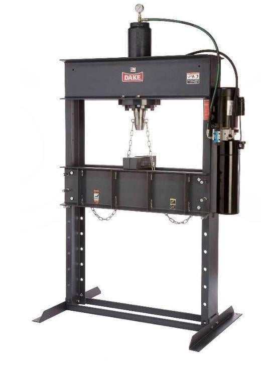 90 Ton, Dake #Force-50DA, hydraulic H-frame pres, 2 HP, NEW - Image 1