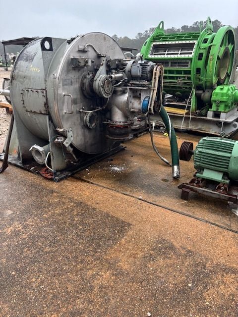 49" Krauss Maffei #HZ125/2.5Si, 316 Stainless Steel horizontal peeler centrifuge, Siphon peeler, 49" mm - Image 1