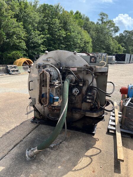 49" Krauss Maffei #HZ125/2.5Si, 316 Stainless Steel horizontal peeler centrifuge, Siphon peeler, 49" mm - Image 2