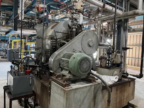 49" Krauss Maffei #HZ125/2.5Si, 316 Stainless Steel horizontal peeler centrifuge, Siphon peeler, 49" mm - Image 9