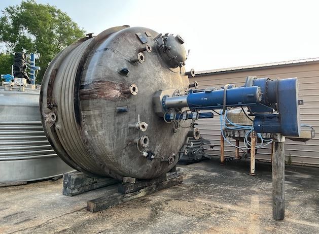 Rosenmund, 8 square meter nutsche filter, 304 Stainless Steel, 20 HP main drive, hydraulic pack, 1991 - Image 2