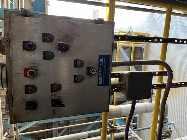 Rosenmund, 8 square meter nutsche filter, 304 Stainless Steel, 20 HP main drive, hydraulic pack, 1991 - Image 10
