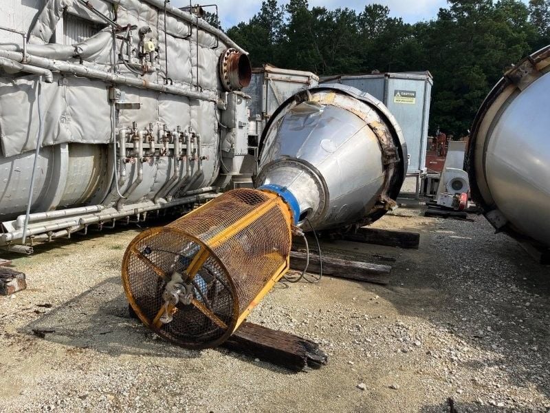 Krauss Maffei #MT-4/300, 4 cubie meter nauta mixer/dryer, 304L Stainless Steel, conical orbital screw, 1991 - Image 2